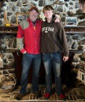 fireplace in the Lodge